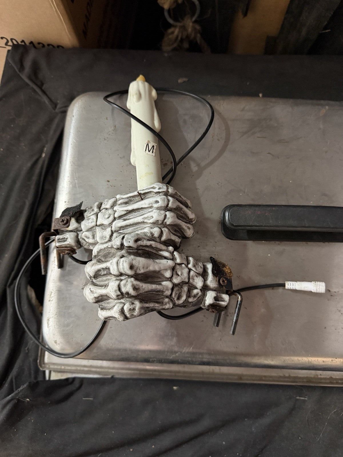 Spirit Halloween Animated Animatronic Life Size Skeleton Cemetery Angel HANDS