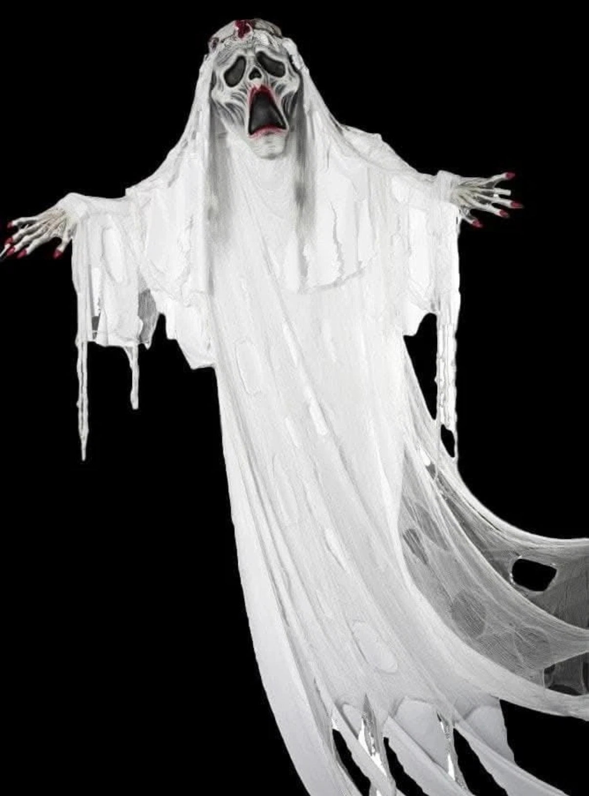 Giant 12ft Hanging Ghost Bride Prop