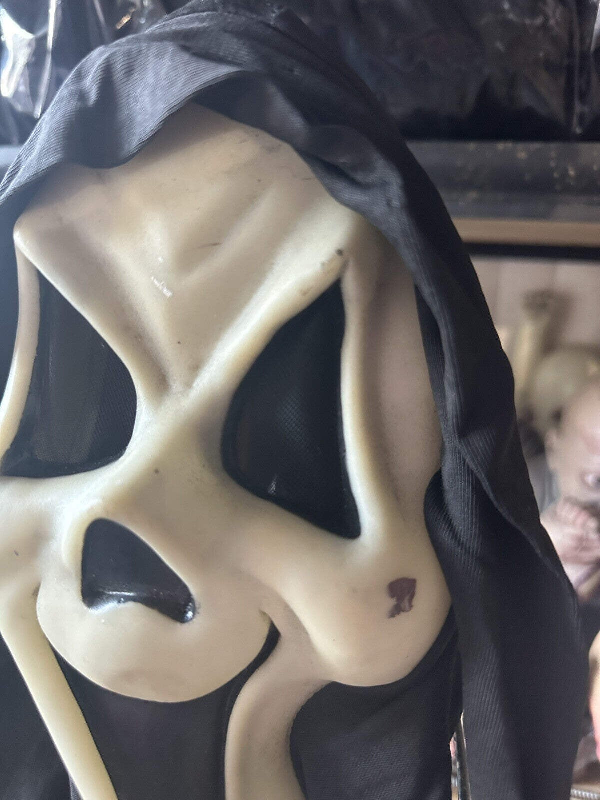 Vintage Fun World Happy Ghost mask Cotton Shroud  Scream Easter Unlimited