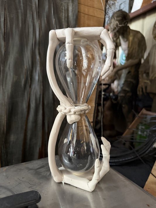 Spirit Halloween Animated Animatronic Life Size Skeleton Hourglass Glass