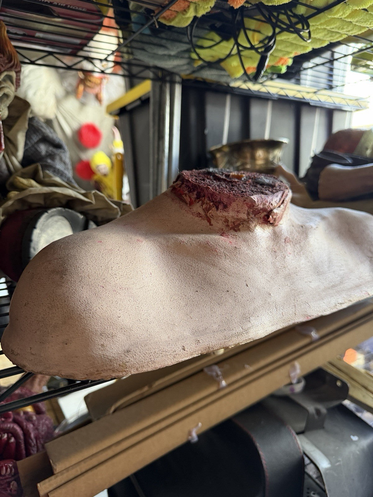 Spirit Halloween Animated Life Size Animatronic Ghost Ride Head Stump
