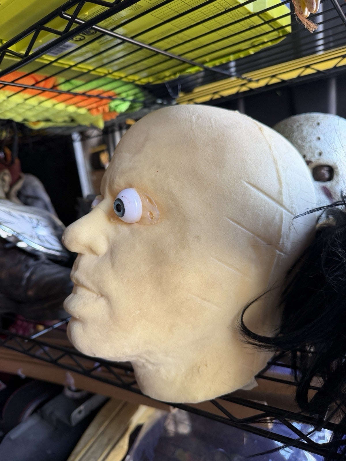 Spirit Halloween Animated Life Size Animatronic Ghost Ride Foam Head Form