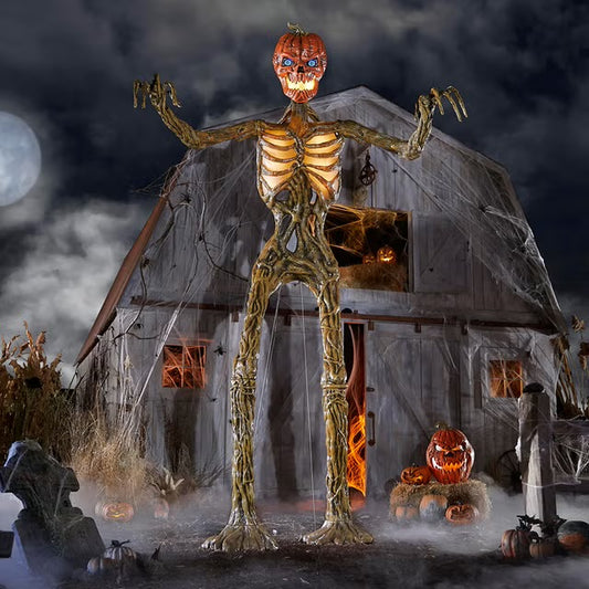 12ft Pumpkin Inferno Skeleton - Prop