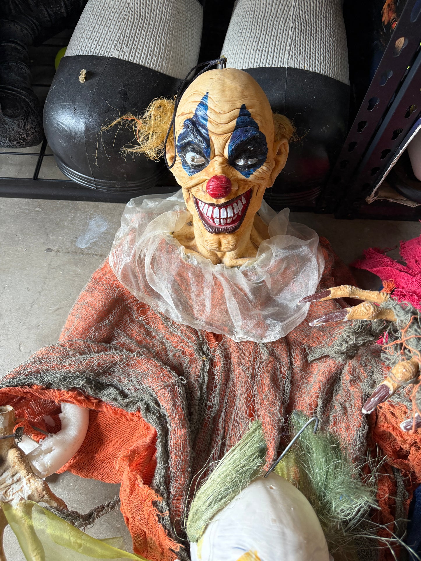 Lot of Hanging Clowns