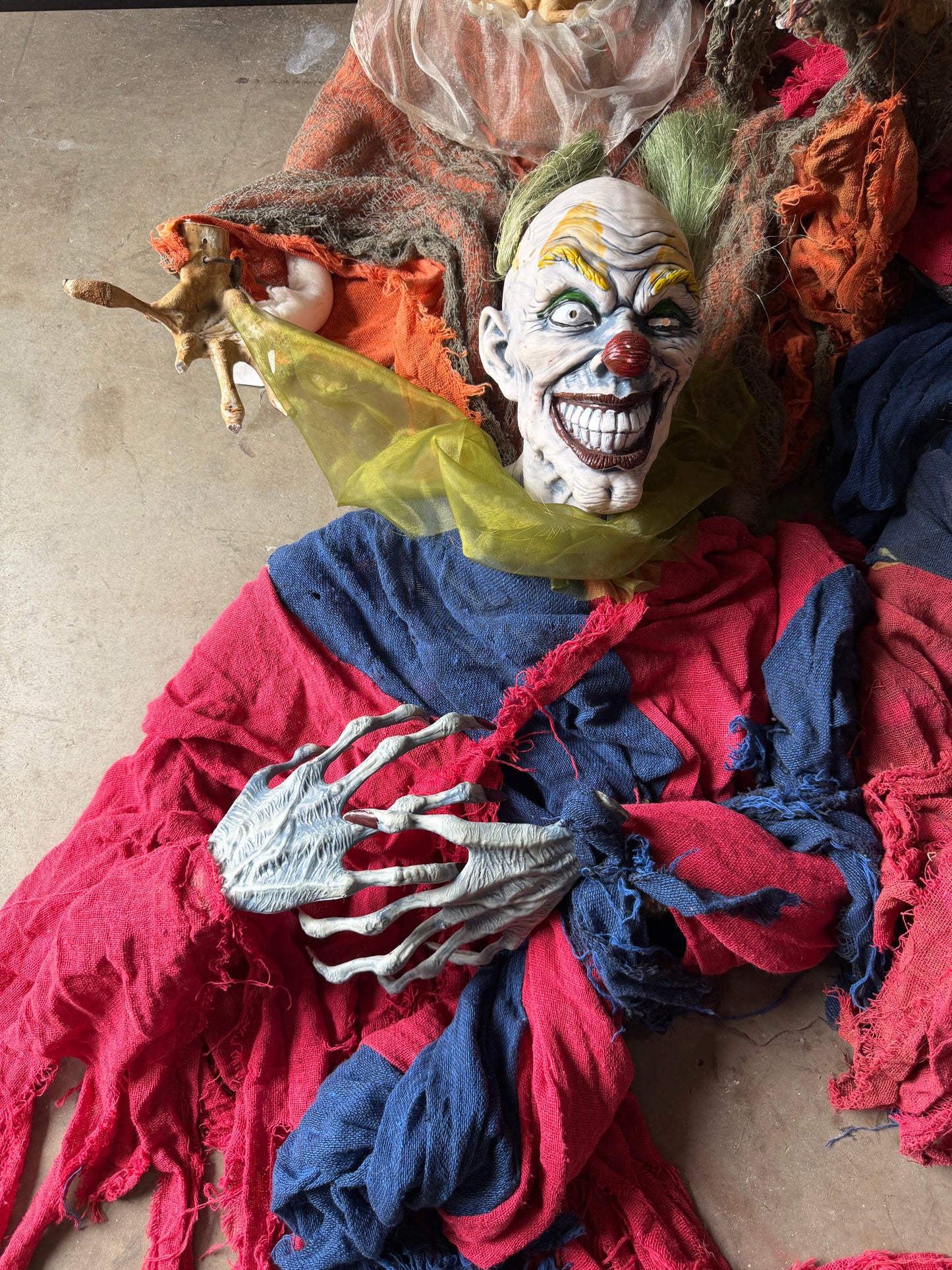 Lot of Hanging Clowns