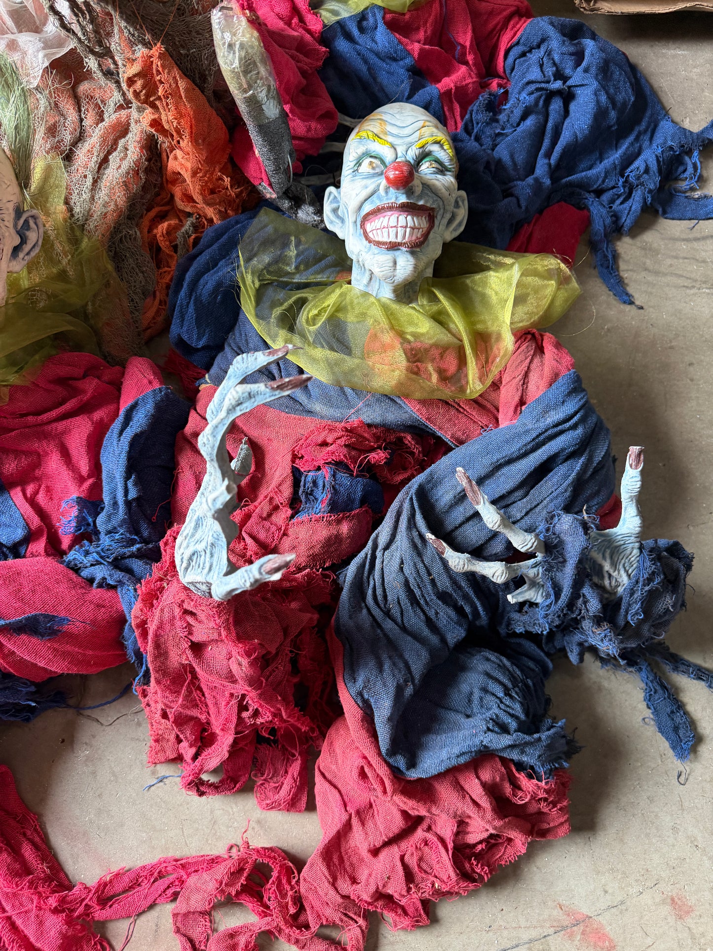Lot of Hanging Clowns